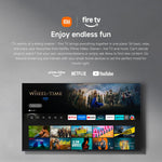 XIAOMI TV F 65, 65 Inch (165 cm), 4K UHD, Smart TV, Fire TV, HDR10, MEMC,60Hz with 120Hz Game Boost Mode, Alexa Voice Control, 2GB+32GB, Works with Apple AirPlay