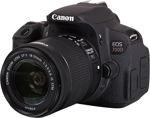 Canon EOS 700D 18MP Digital SLR Camera with EF-S 18-55mm F3.5-5.6 IS STM Lens Black