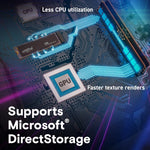 Crucial T500 2TB NVMe PCIe Gen4 M.2 SSD 7400MB/s Read