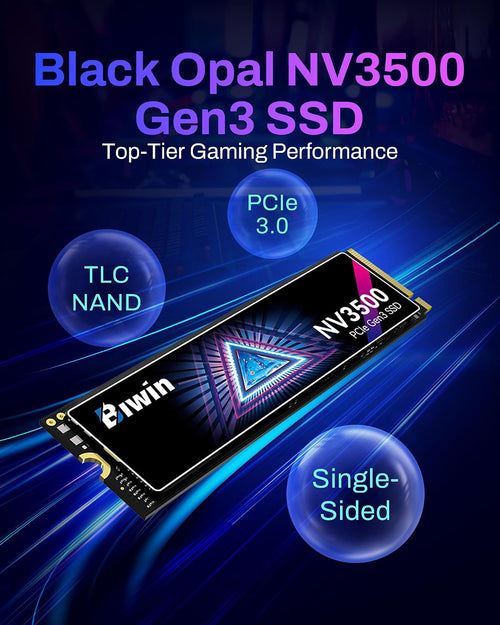 BIWIN Black Opal NV3500 M.2 SSD 2TB PCIe Gen 3x4 NVMe Internal Drive