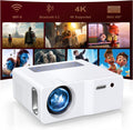 Roconia L300 Native 1080P 5G WiFi Bluetooth Projector 1200 ANSI White