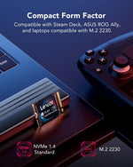 Lexar Play 2230 PCIe 4.0 Internal SSD 2TB M.2 2230 NVMe Gaming Solid State Drive