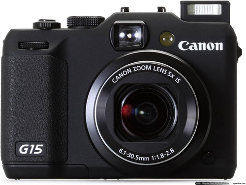 Canon PowerShot G15 12.1 MP Compact Digital Camera 28mm f/1.8-2.8 5x Zoom Black