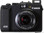 Canon PowerShot G15 12.1 MP Compact Digital Camera 28mm f/1.8-2.8 5x Zoom Black