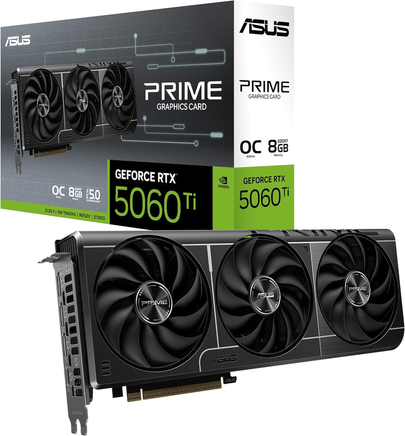 ASUS Prime GeForce RTX 5060 Ti 8GB GDDR7 OC Edition Graphics Card