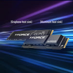 TEAMGROUP T-Force G70 Pro 2TB NVMe PCIe 4.0 M.2 2280 SSD 7400MB/s