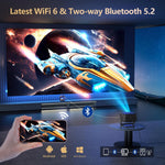 Goiaey GO2 2500 ANSI 1080p Smart Projector With WiFi 6 50W Dolby Audio Bronze