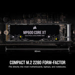 Corsair MP600 CORE XT 2TB M.2 PCIe Gen4 NVMe SSD Black