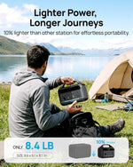 DARAN Portable Power Station 600W(1200W Surge) - 288Wh(90,000mAh) Solar Generator LiFePO4 Battery with AC DC Outlets, 8.3LB Portable Charging Station for Camping, RV, Home, Emergency (Solar Optional)