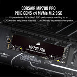 Corsair MP700 PRO 2TB M.2 PCIe Gen5 x4 NVMe SSD Black