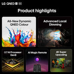 LG 43QNED80A6A 43-Inch 4K UHD Smart TV, (α7 AI Processor, Freeview Play and Amazon Alexa, 60Hz) [Model 2025]