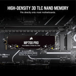 Corsair MP700 PRO 2TB M.2 PCIe Gen5 x4 NVMe SSD Black