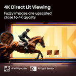 Hisense 55" 55A7QTUK QLED Smart AI TV - 4K Direct Lit Viewing, Quantum Dot Colour, Hi-View AI Engine, Built in Subwoofer, Dolby Vision, Dolby Atmos with with Freely, Disney +, YouTube, Netflix