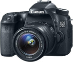 Canon EOS 70D 20.2MP DSLR Camera Kit with 18-55mm Lens Black