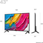 LG 43QNED80A6A 43-Inch 4K UHD Smart TV, (α7 AI Processor, Freeview Play and Amazon Alexa, 60Hz) [Model 2025]