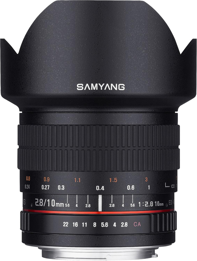 Samyang 10mm F2.8 ED AS NCS CS Ultra Wide Angle Lens for Nikon DX Black