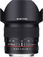 Samyang 10mm F2.8 ED AS NCS CS Ultra Wide Angle Lens for Nikon DX Black
